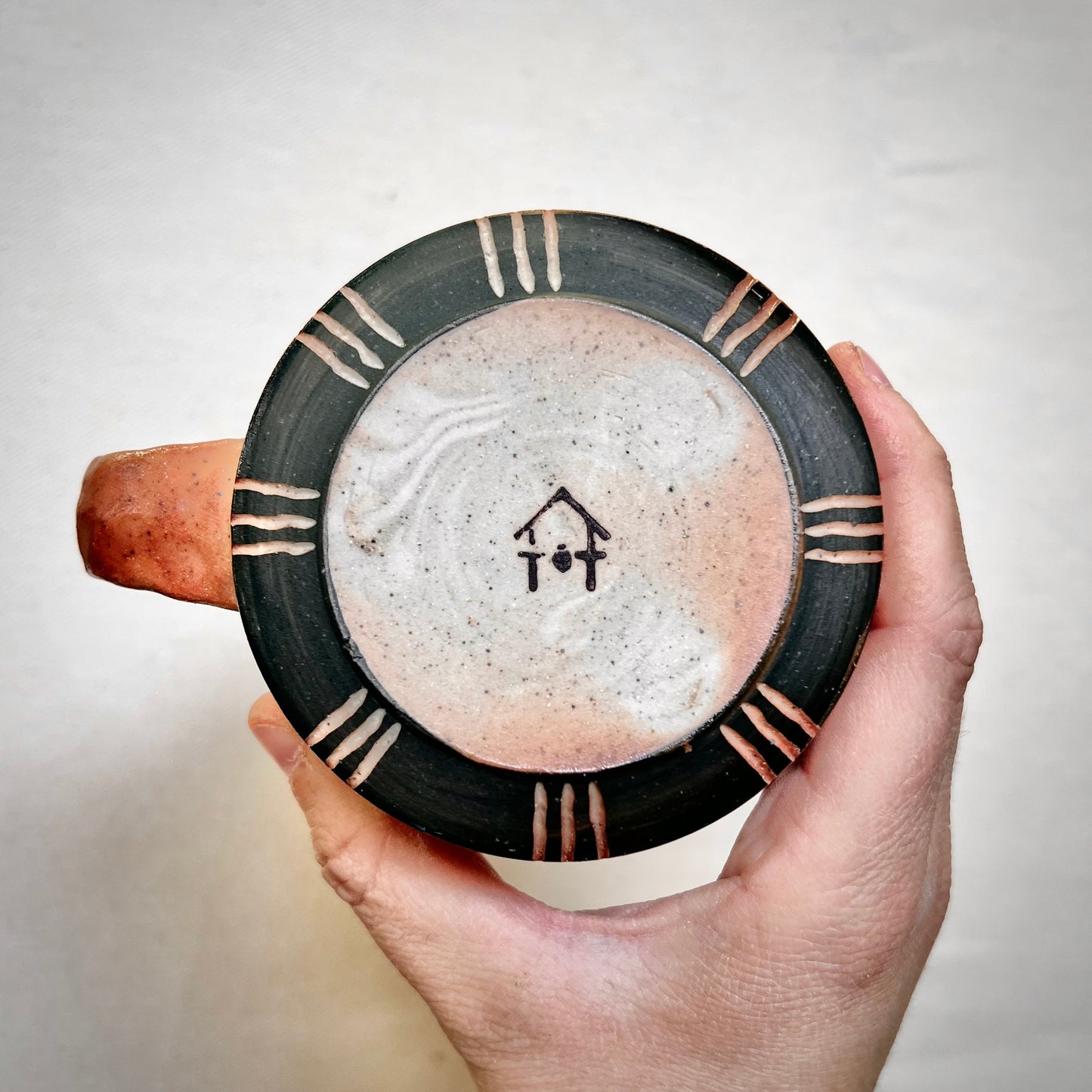 Wood Fired Mug - 9 oz - Willow Leaf Rustic Design