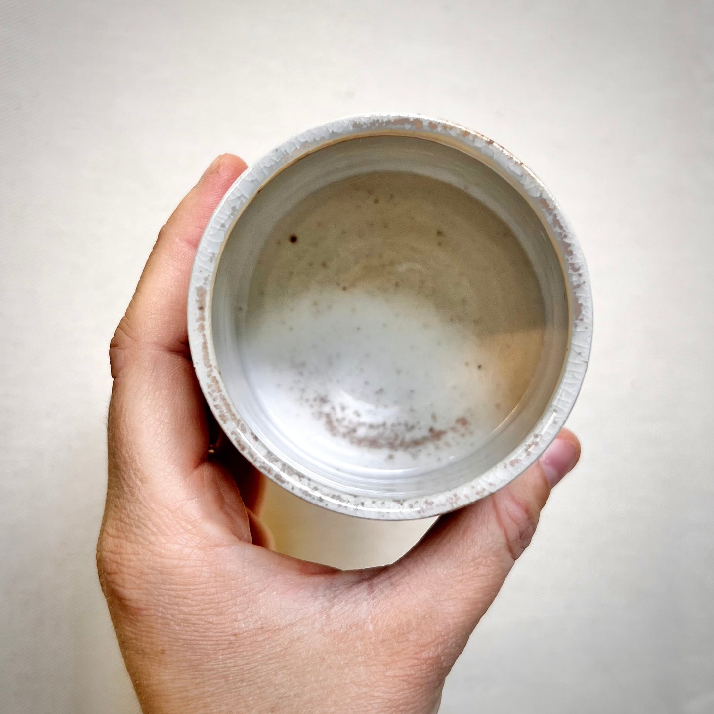 Woodfired Cup - 8oz Tumbler- Small Ombre Tumbler with Floral Design