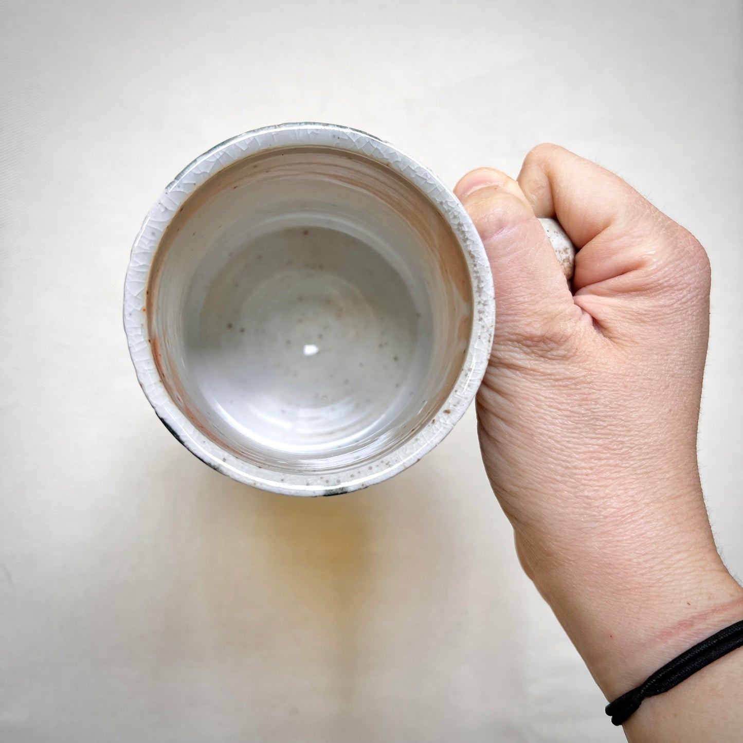 Leafy Wood Fired Mug - 12oz - Rustic Mug with Leaf Design