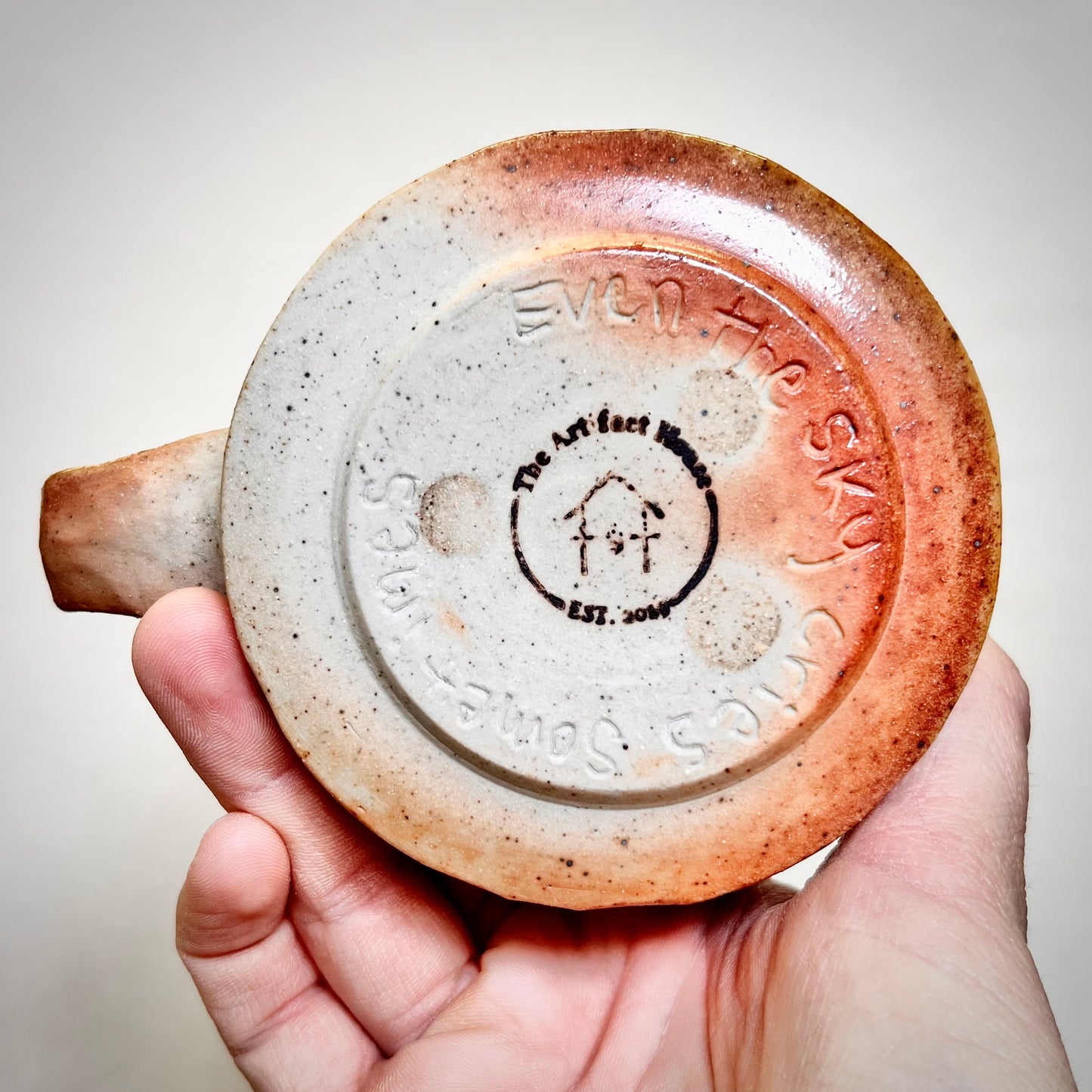 Rainy Day Mug - 10oz - Rustic Mug with Rain Cloud “Even the Sky Cries Sometimes”