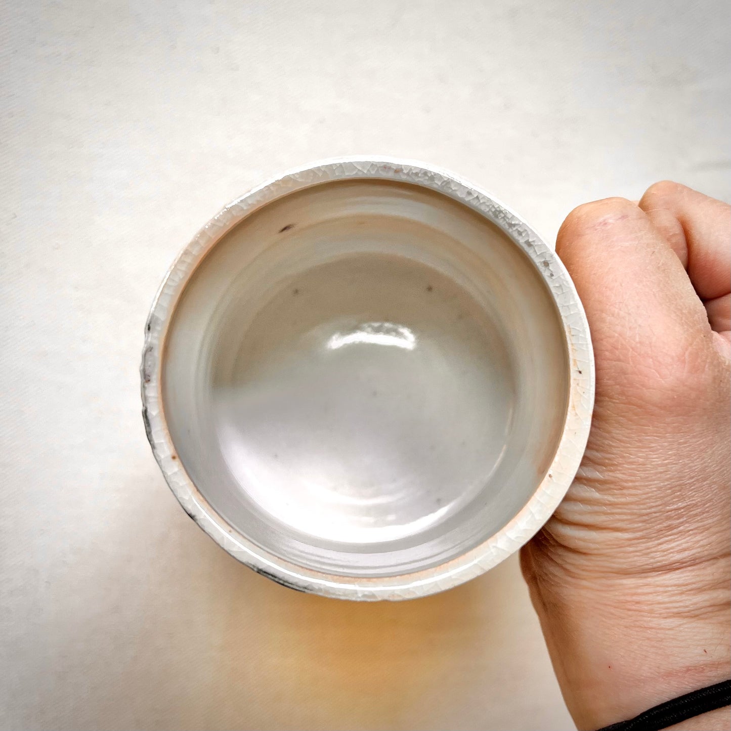 Wood Fired Mug - 11oz - Rustic Mug with Abstract Leafy Design