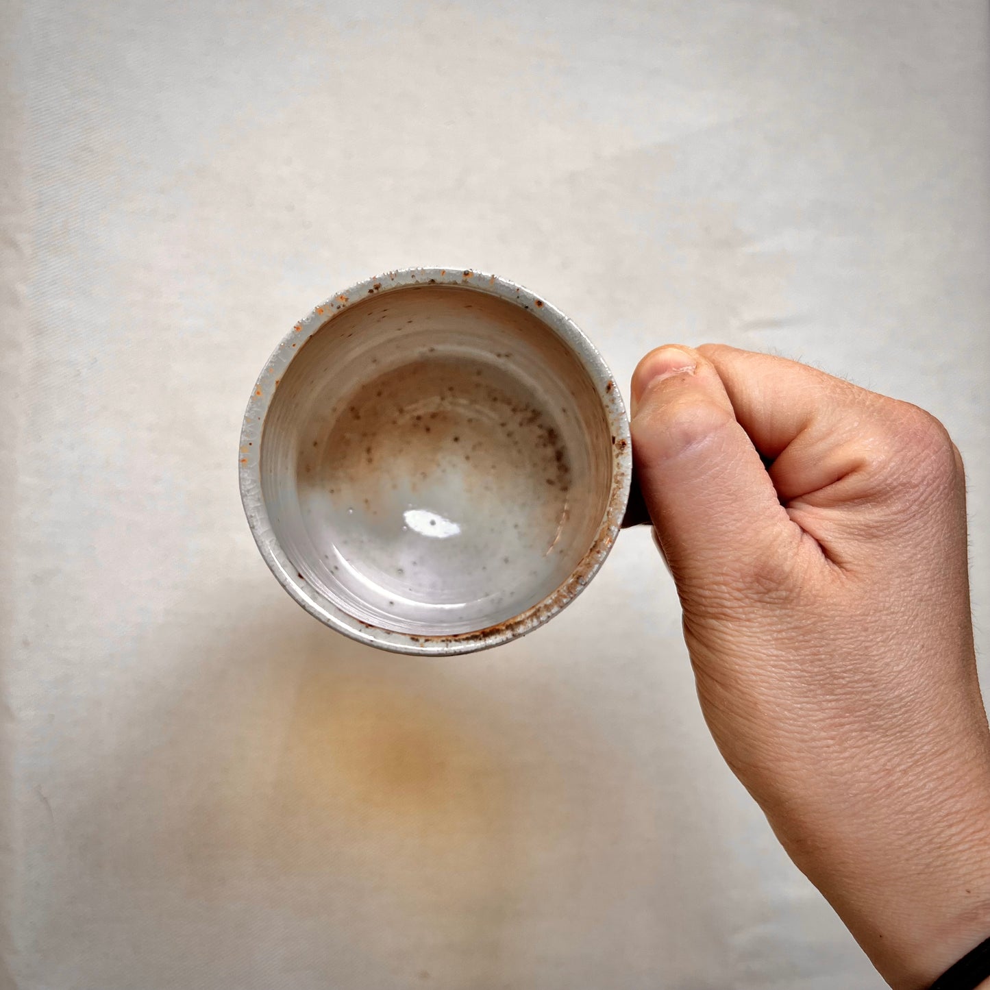 Wood Fired Mug -  8oz - Rustic Willow Leaf Design